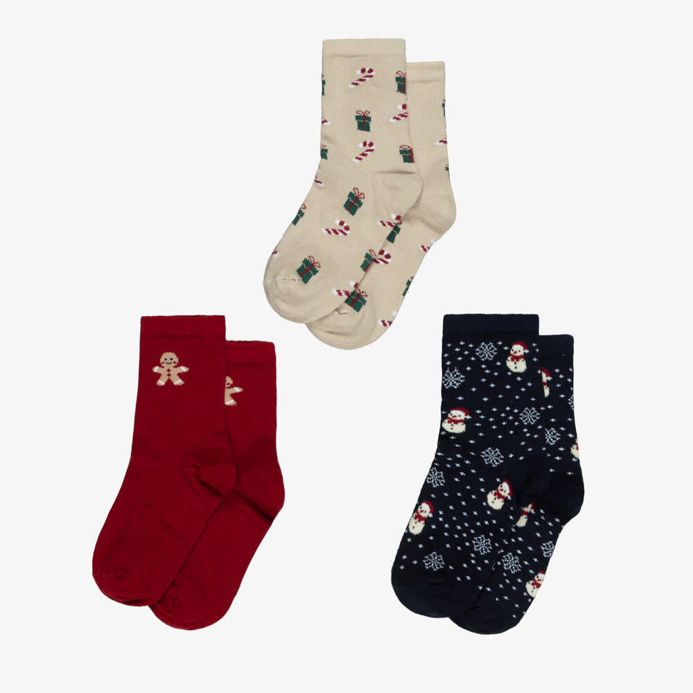NAME IT-Christmas Socks (3 Pack) | Childrensalon