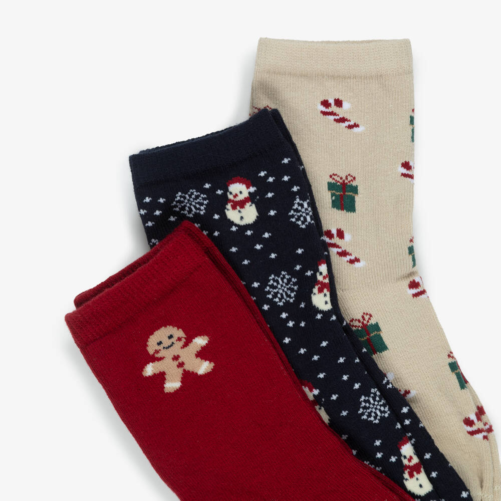 NAME IT-Christmas Socks (3 Pack) | Childrensalon
