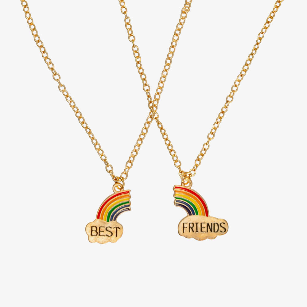 NAME IT-Girls Best Friends Rainbow Necklace Set | Childrensalon