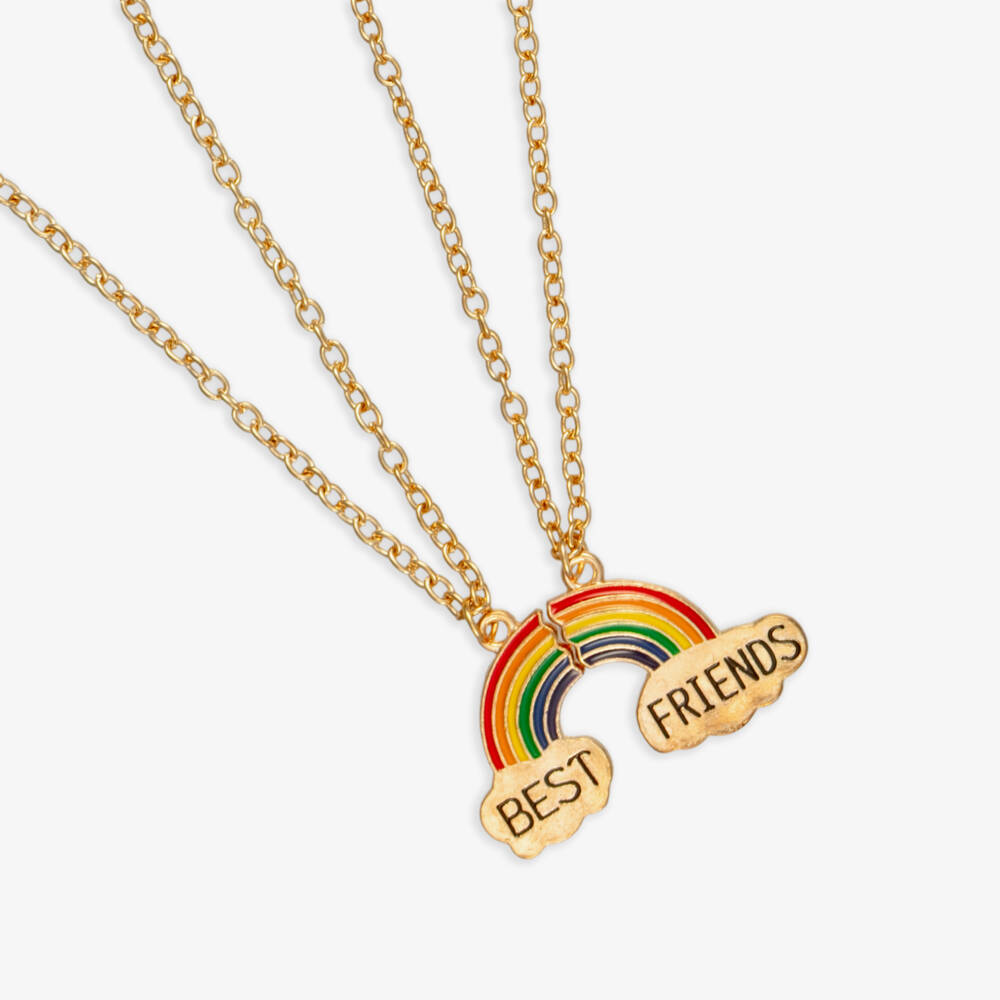 NAME IT-Girls Best Friends Rainbow Necklace Set | Childrensalon