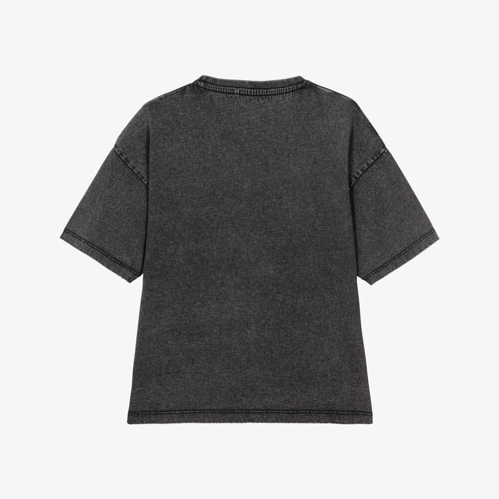 NAME IT-Girls Black Vintage Wash Graphic T-Shirt | Childrensalon