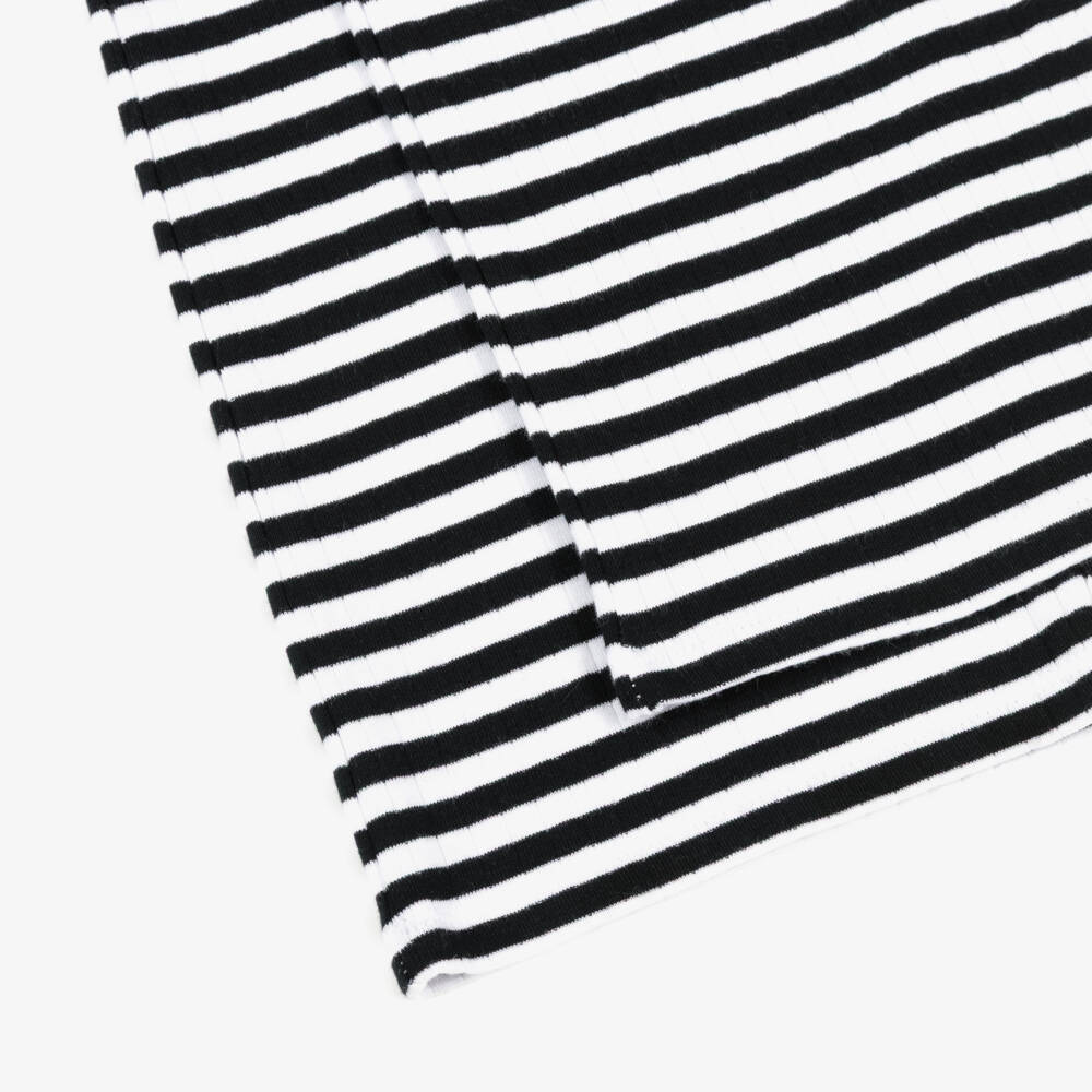 NAME IT-بنطلون قطن جيرسي مقلم لون أبيض وأسود للبنات | Childrensalon