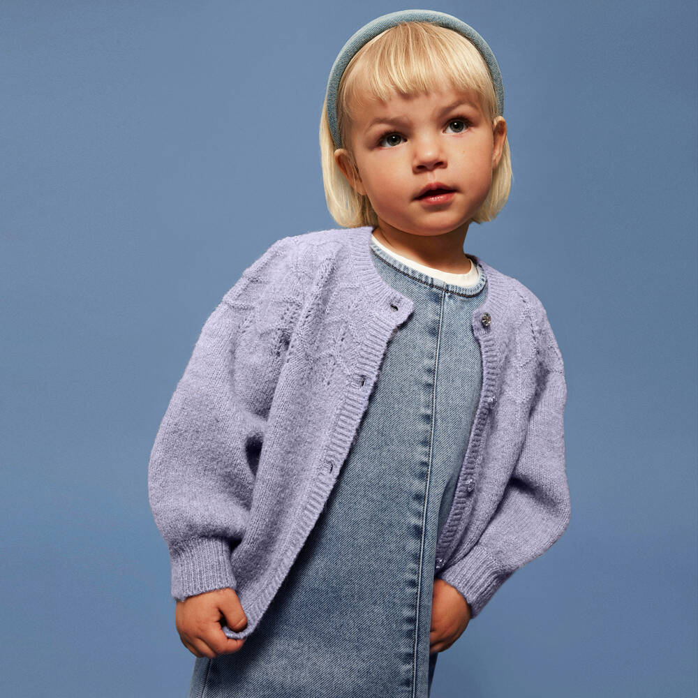 NAME IT-Girls Blue Denim Sleeveless Dress | Childrensalon