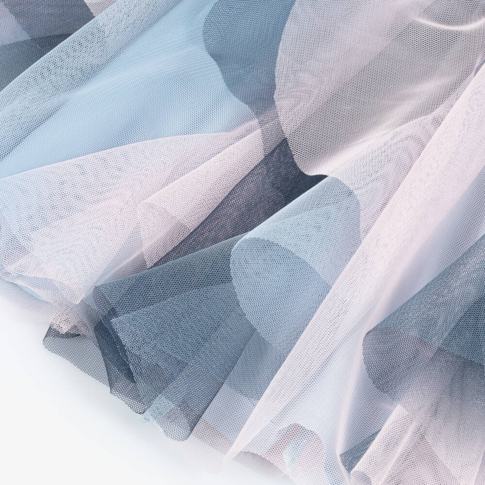 NAME IT-Girls Blue Frozen Elsa Dress in Jersey & Tulle | Childrensalon