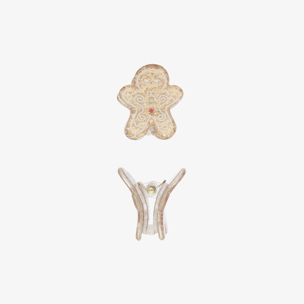 NAME IT-Girls Gingerbread Hair Clips (2 Pack) | Childrensalon