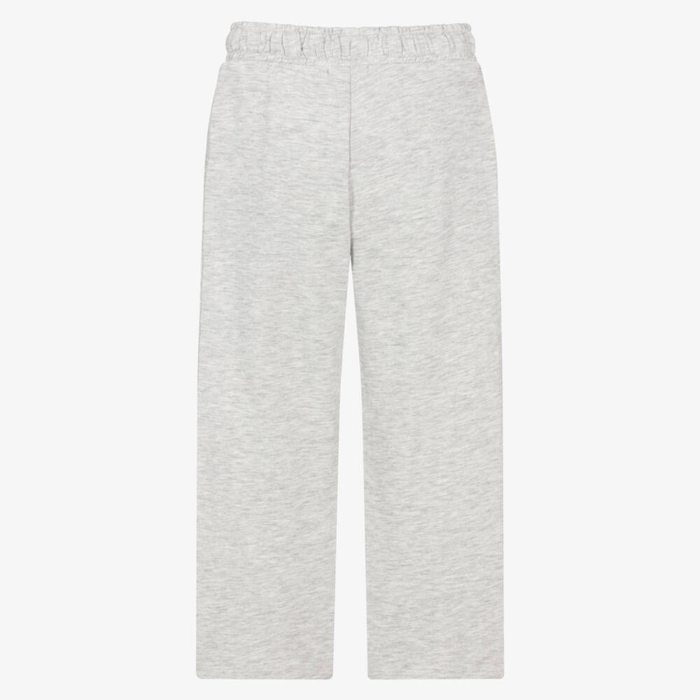 NAME IT-Girls Grey Marl Jersey Joggers with Adjustable Waist | Childrensalon