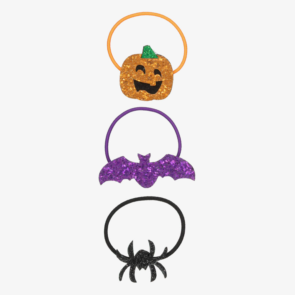 NAME IT-Girls Halloween Hair Elastics (3 Pack) | Childrensalon