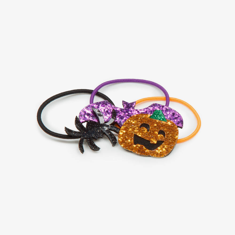 NAME IT-Girls Halloween Hair Elastics (3 Pack) | Childrensalon