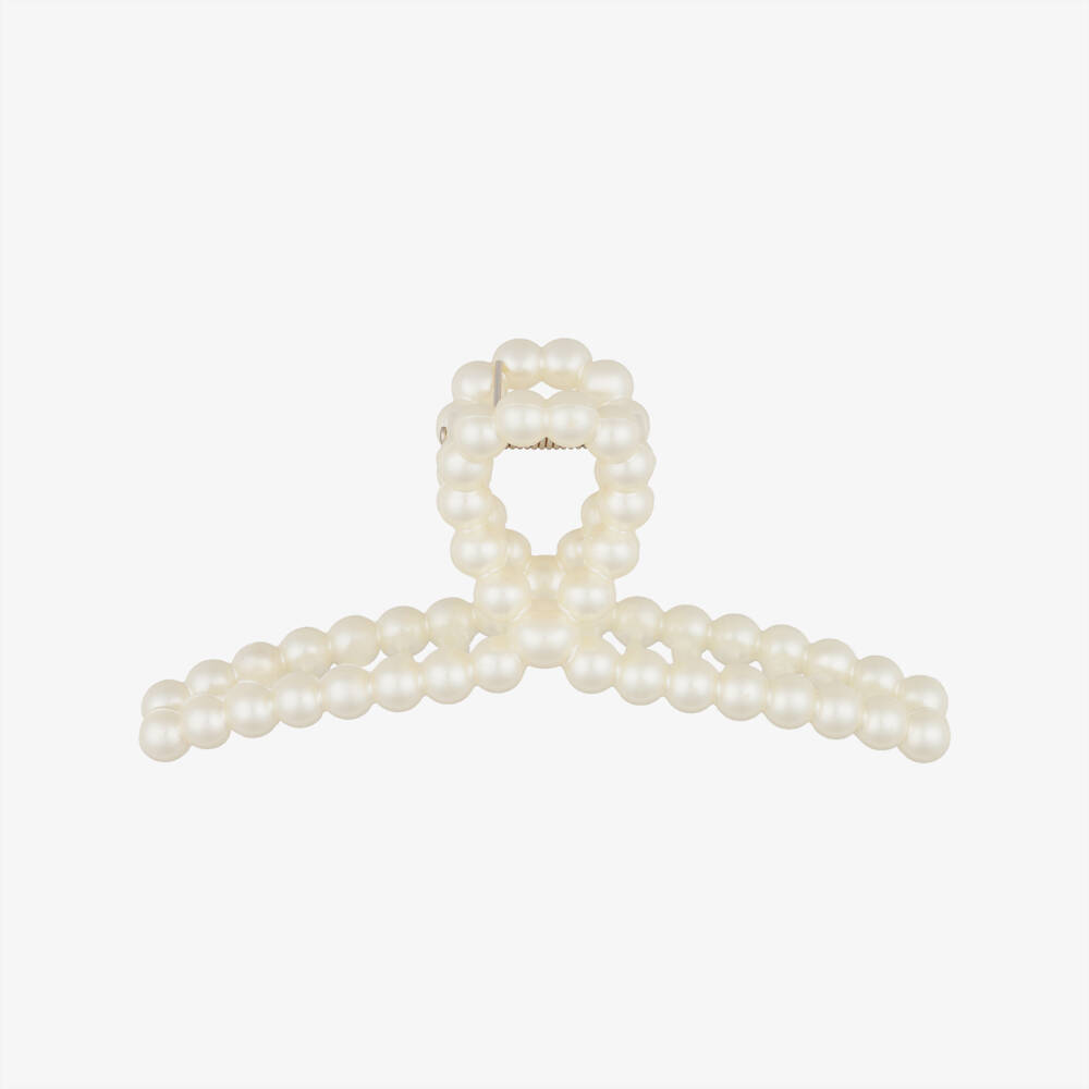 NAME IT-Girls Ivory Faux Pearl Claw Hair Clip | Childrensalon