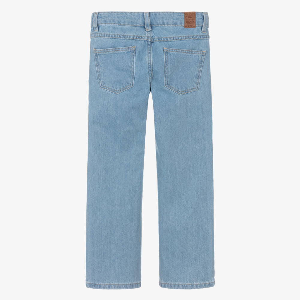 NAME IT-جينز دنيم مزين بكريستال لون أزرق فاتح للبنات | Childrensalon