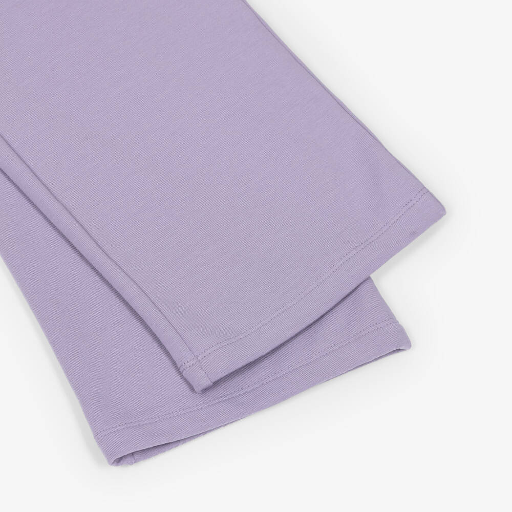 NAME IT-Girls Lilac Organic Cotton Jersey Joggers | Childrensalon