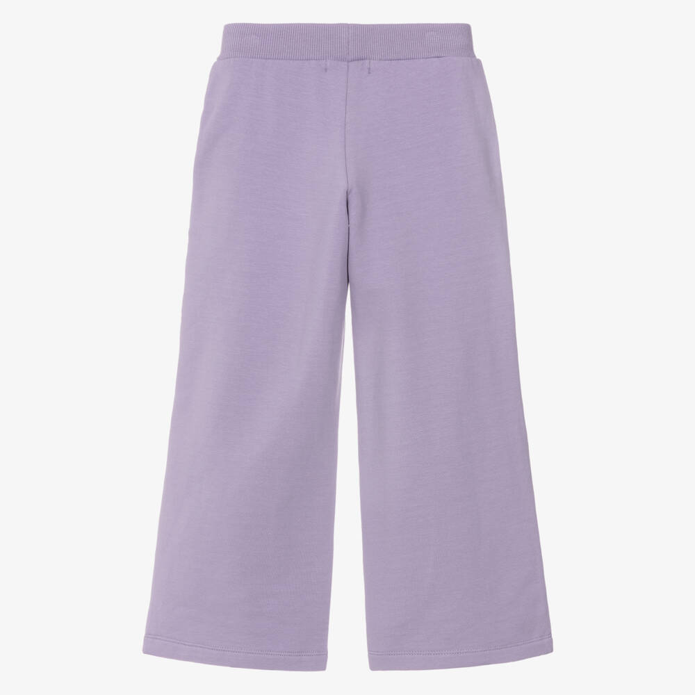 NAME IT-Girls Lilac Organic Cotton Jersey Joggers | Childrensalon