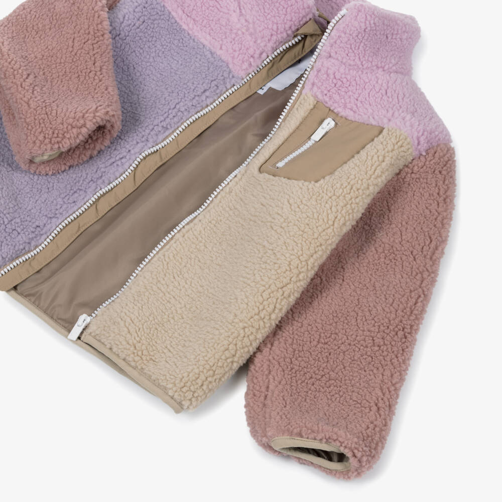 NAME IT-جاكيت فليس شيربا لون بنفسجي ليلكي للبنات  | Childrensalon