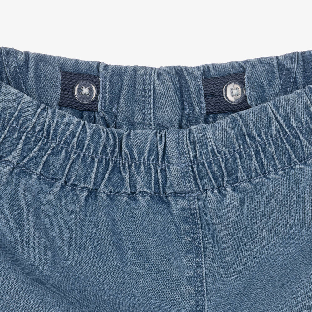 NAME IT-Girls Medium Blue Wide Leg Trousers | Childrensalon