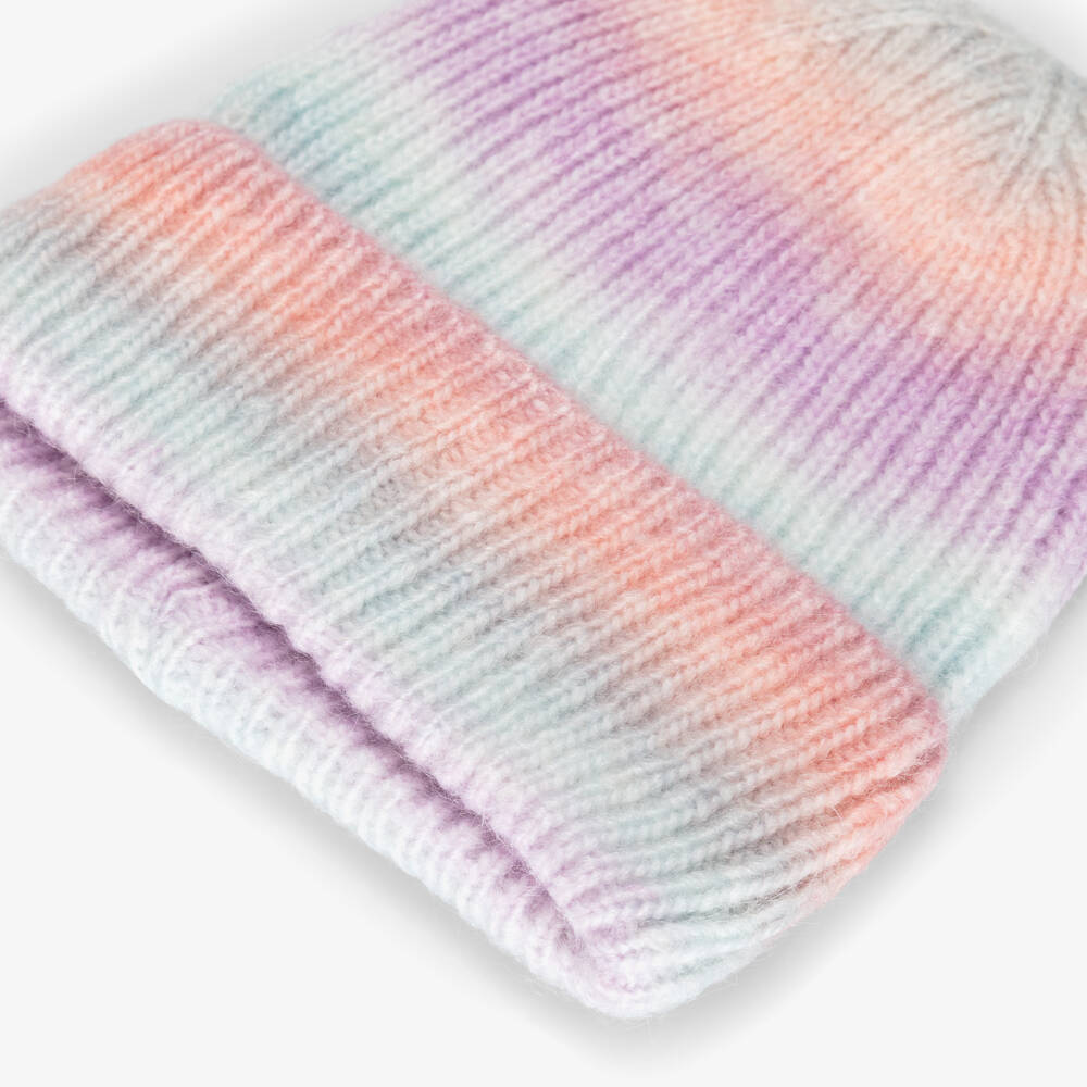 NAME IT-قبعة بيني محبوكة لون بنفسجي باستيل أومبري للبنات | Childrensalon