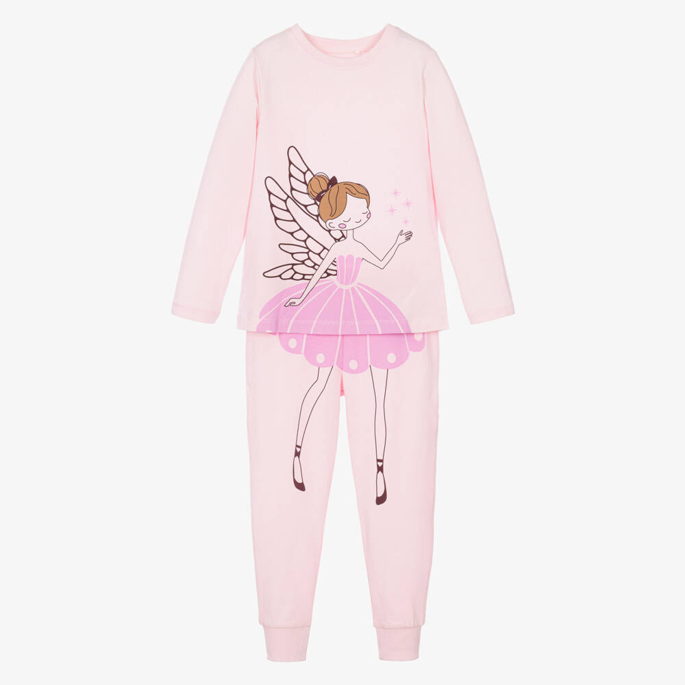 NAME IT-Girls Pink Ballerina Fairy Pyjamas | Childrensalon