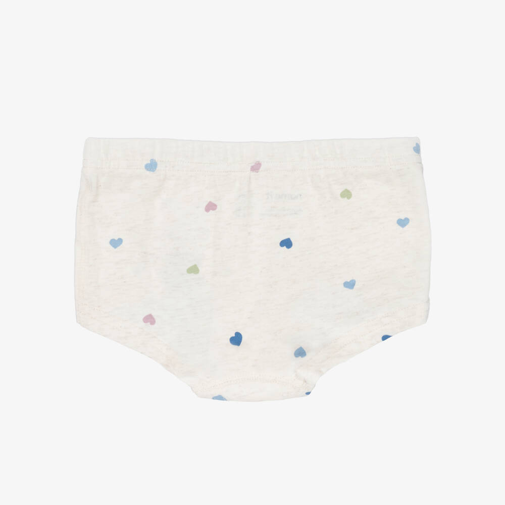 NAME IT-Girls Pink, Blue & Beige Organic Cotton Pants (3 Pack) | Childrensalon