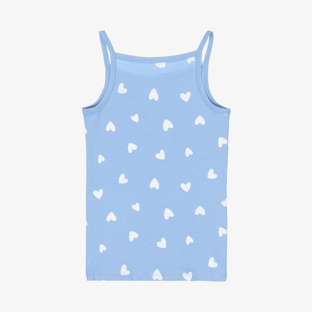 NAME IT-Girls Pink & Blue Cotton Vests (2 Pack) | Childrensalon