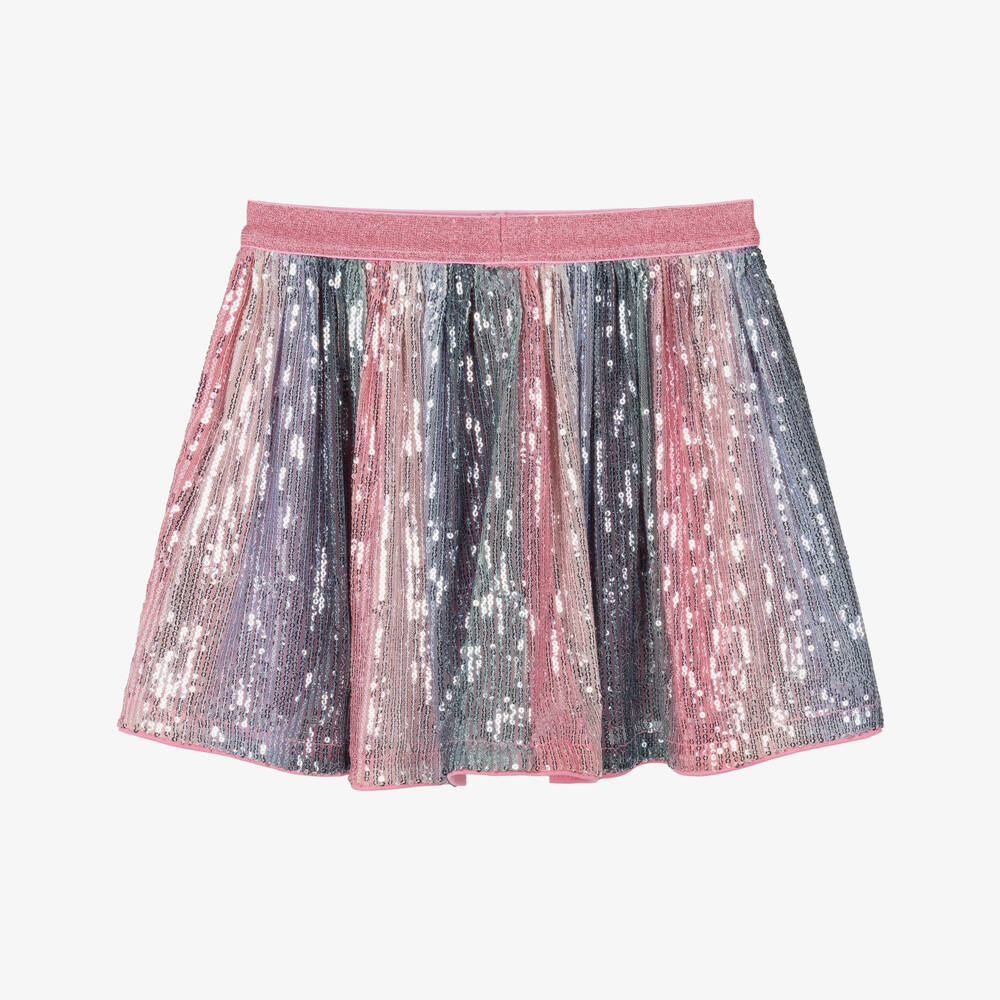 NAME IT-Girls Pink & Blue Sequin Skirt | Childrensalon