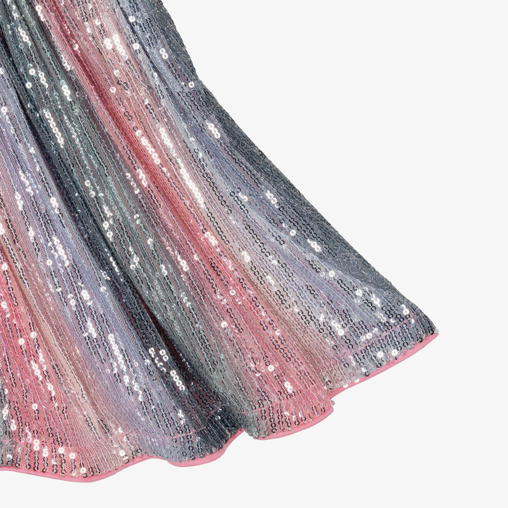 NAME IT-Girls Pink & Blue Sequin Skirt | Childrensalon