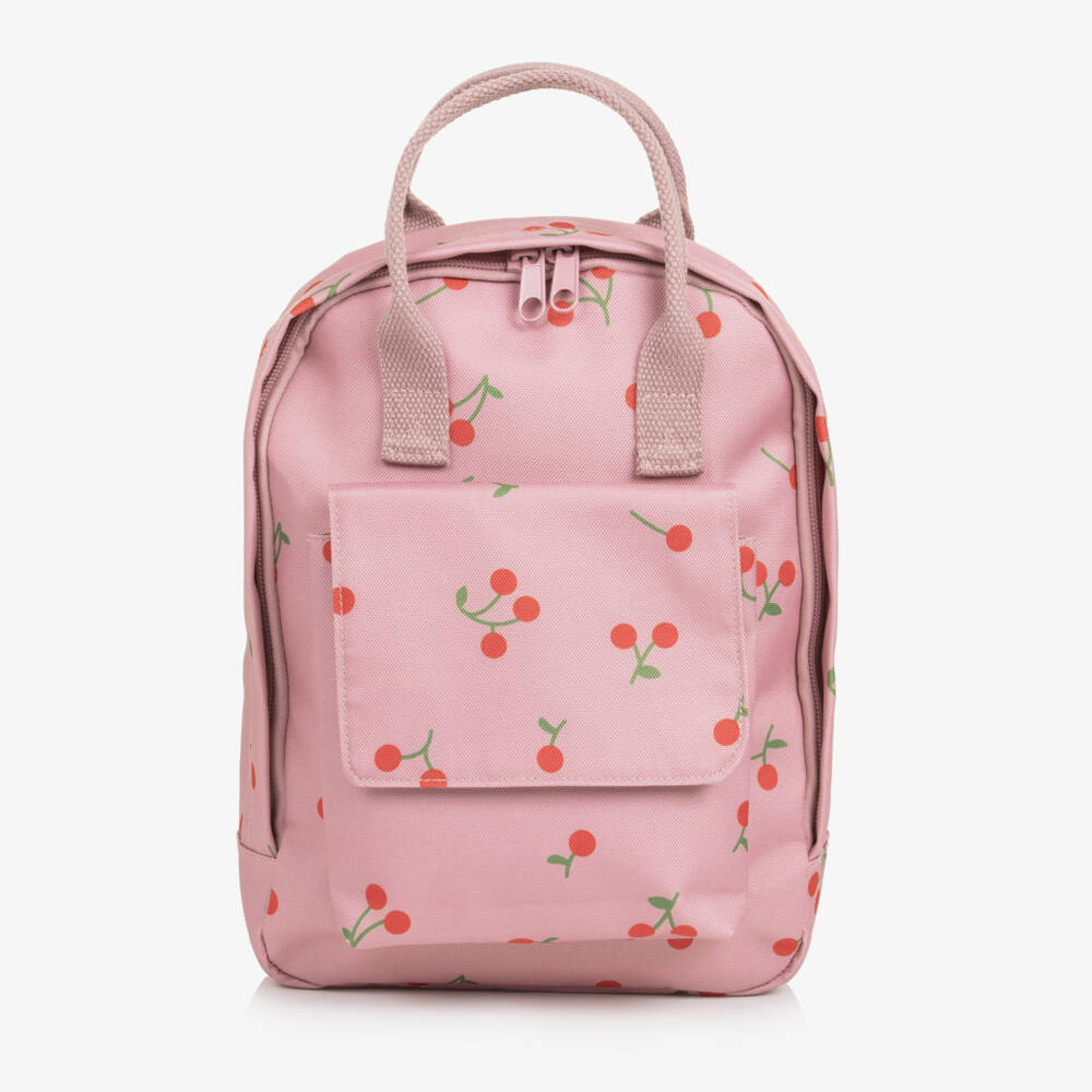 NAME IT-Girls Pink Cherry Mini Backpack (28cm) | Childrensalon