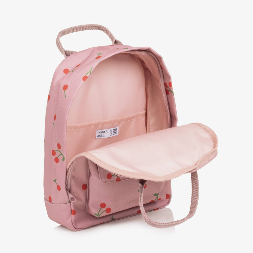 NAME IT-Girls Pink Cherry Mini Backpack (28cm) | Childrensalon