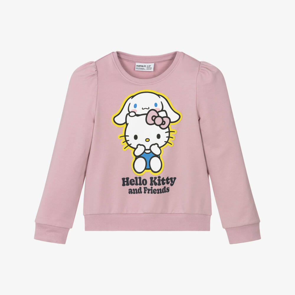 NAME IT-Girls Pink Cotton Hello Kitty & Friends Sweatshirt | Childrensalon