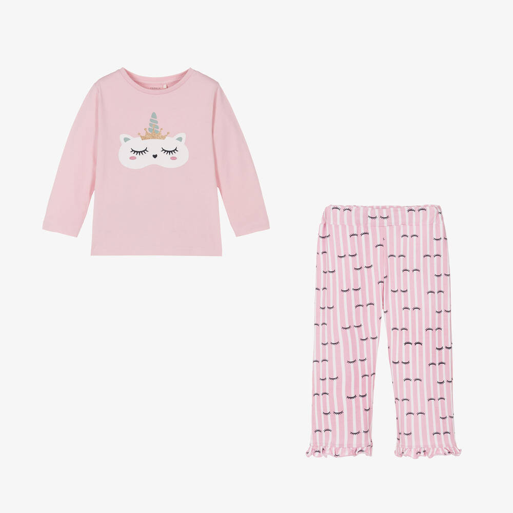 NAME IT-بيجاما قطن لون زهري للبنات | Childrensalon