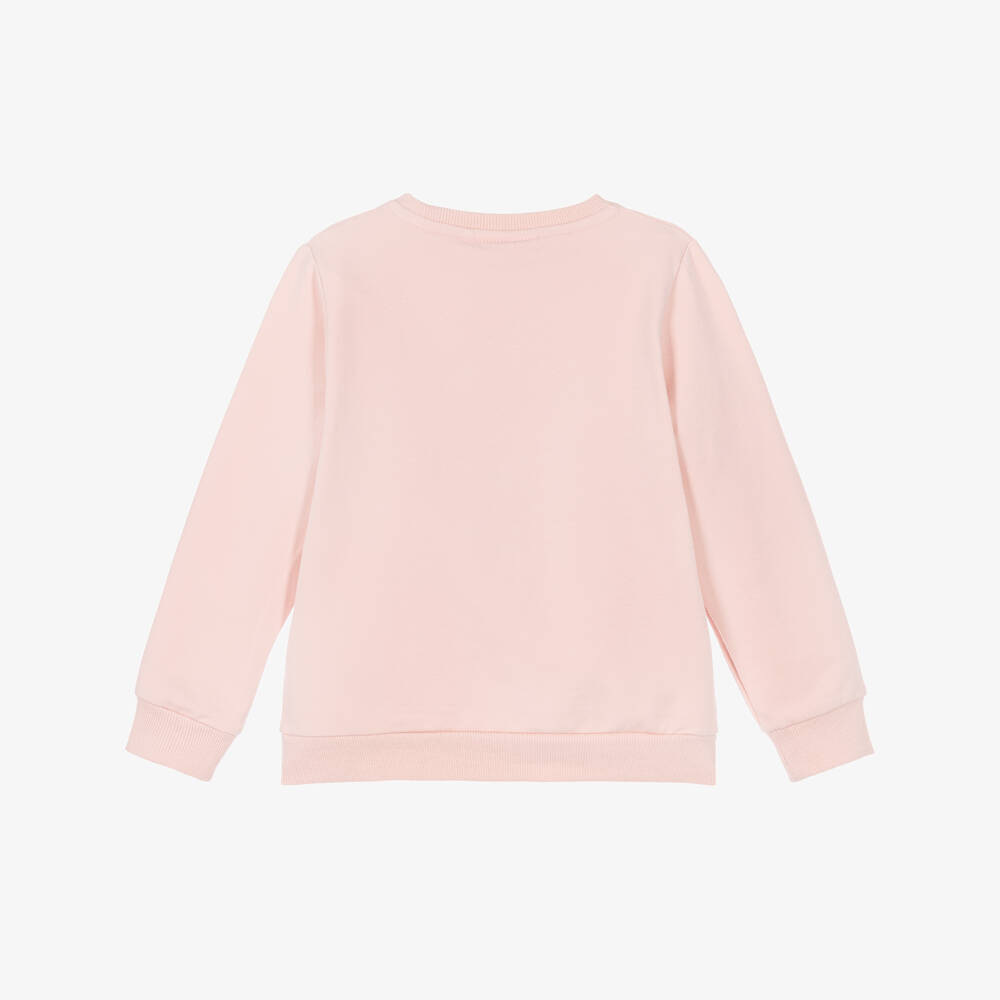 NAME IT-Girls Pink Cotton Sweatshirt with Unicorn Motif | Childrensalon