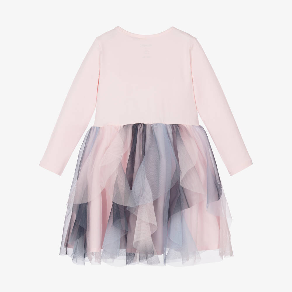 NAME IT-Girls Pink Frozen Elsa Dress in Jersey & Tulle | Childrensalon