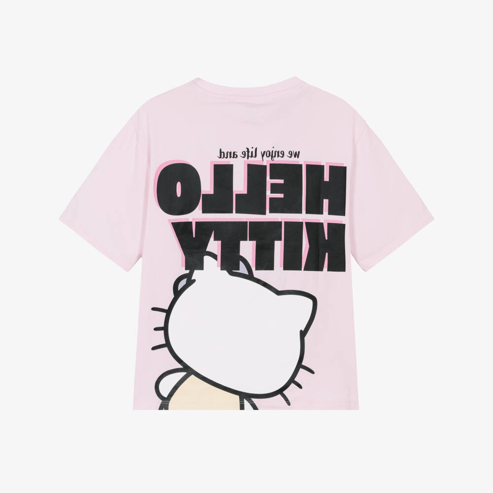 NAME IT-Girls Pink Hello Kitty Cotton Jersey T-Shirt | Childrensalon