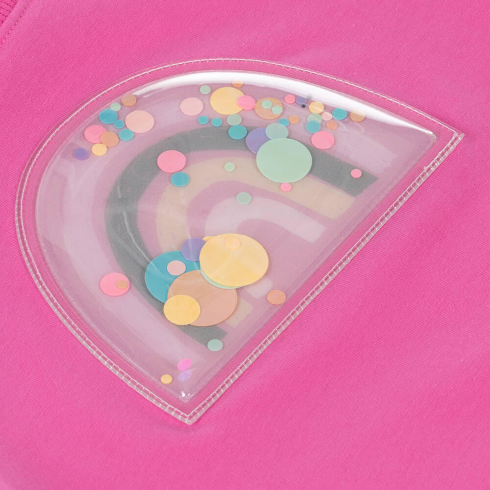 NAME IT-سويتشيرت قطن عضوي لون زهري للبنات | Childrensalon