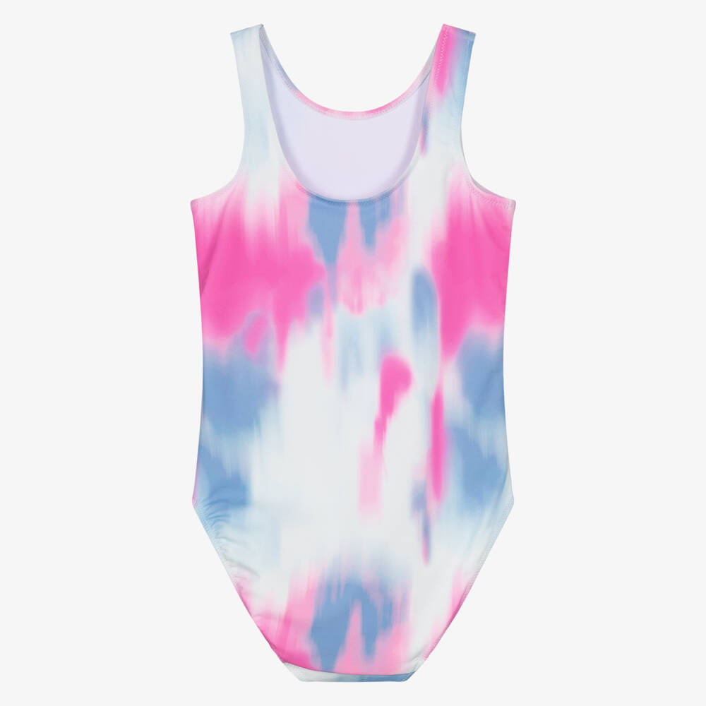 NAME IT-Girls Pink & Purple Tie-Dye Swimsuit | Childrensalon