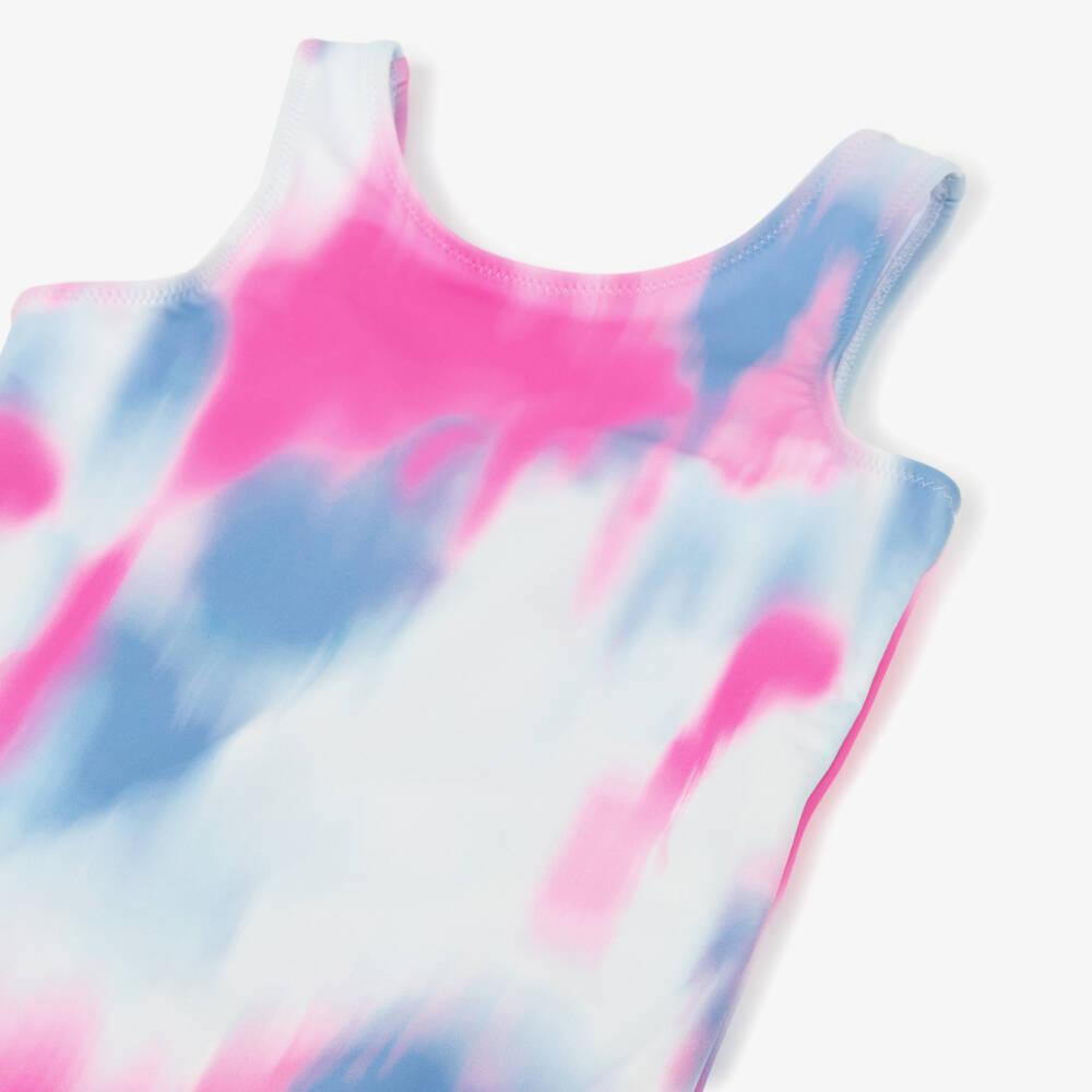 NAME IT-Girls Pink & Purple Tie-Dye Swimsuit | Childrensalon
