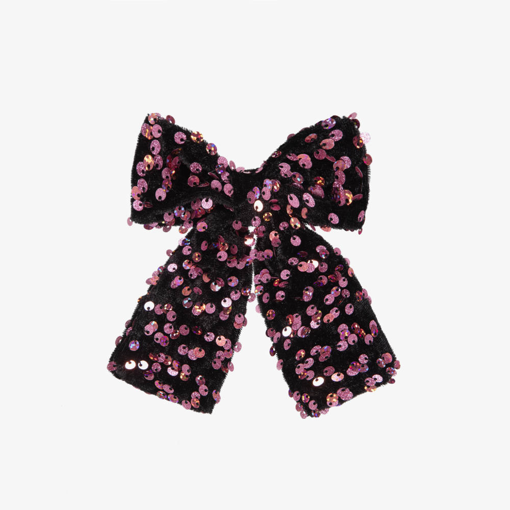 NAME IT-Girls Pink Sequinned Bow Hair Clip (12cm) | Childrensalon