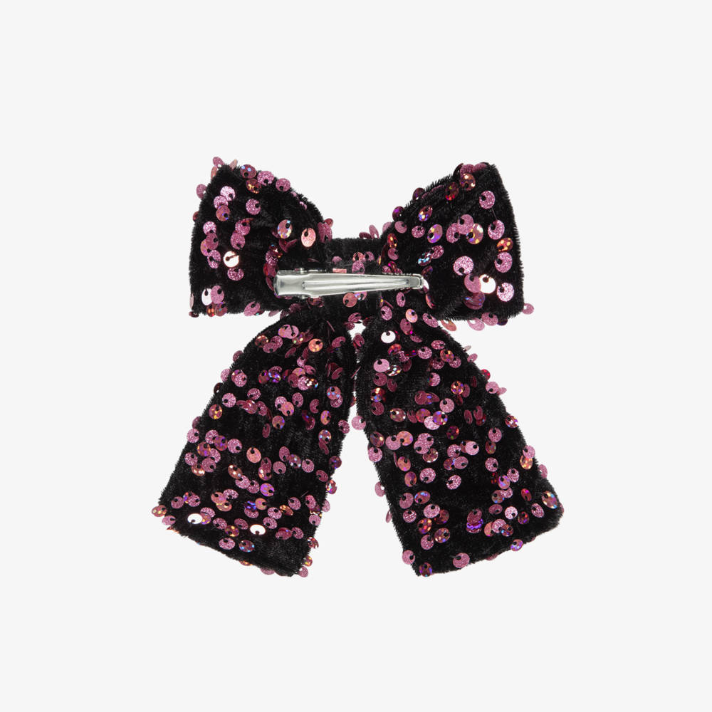 NAME IT-Girls Pink Sequinned Bow Hair Clip (12cm) | Childrensalon