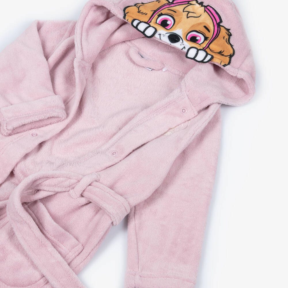 NAME IT-Girls Pink Velour Paw Patrol Dressing Gown | Childrensalon