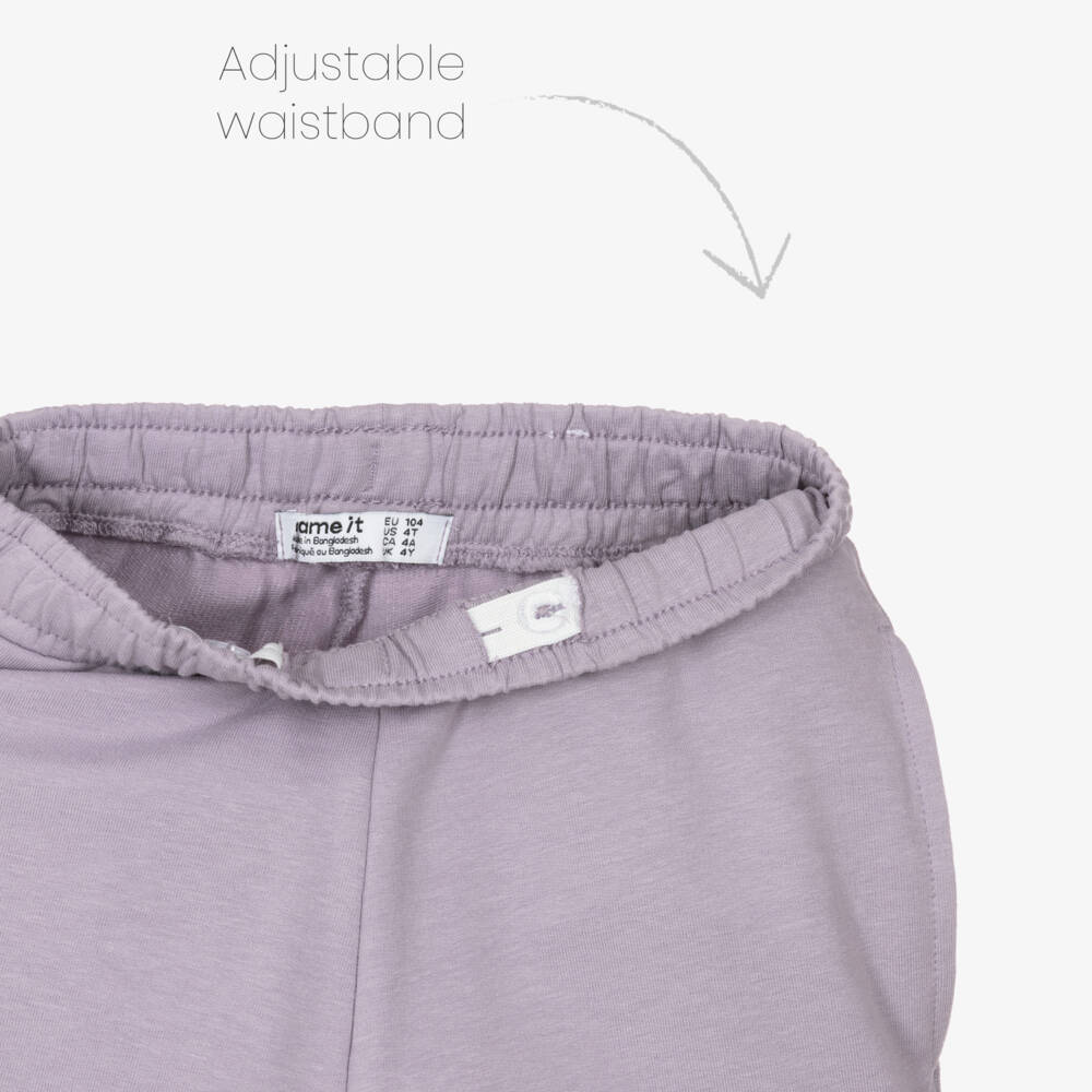 NAME IT-بنطلون رياضي بطبعة ديزني قطن لون بنفسجي للبنات | Childrensalon