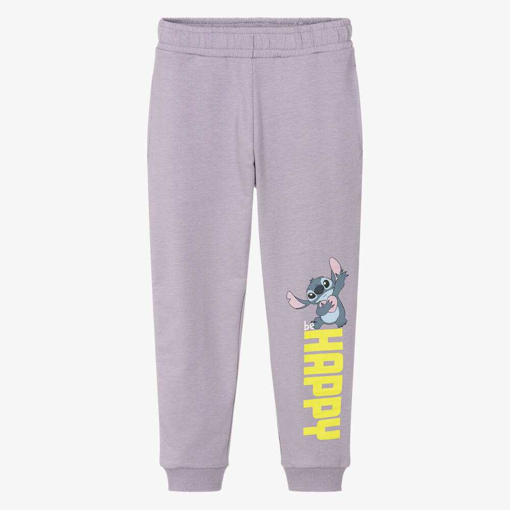 NAME IT-بنطلون رياضي بطبعة ديزني قطن لون بنفسجي للبنات | Childrensalon