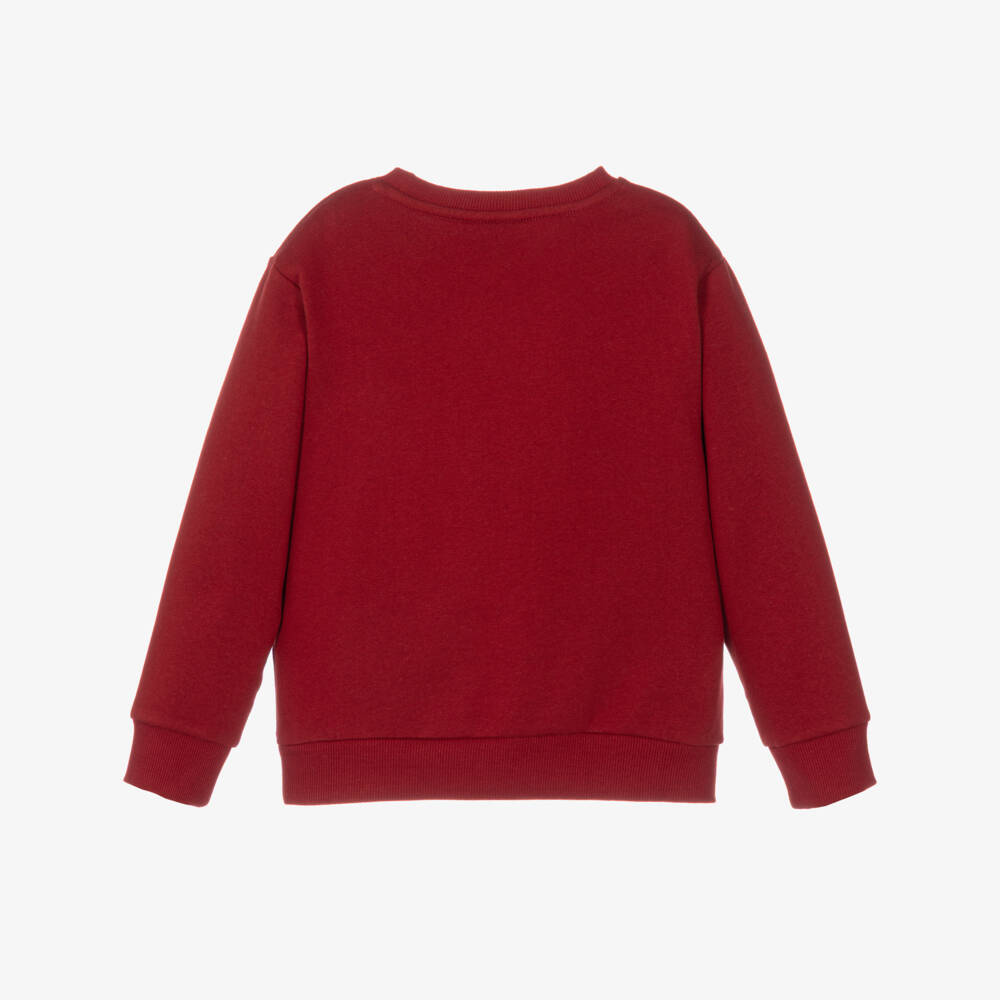 NAME IT-Girls Red Sweatshirt with Sparkly Santa | Childrensalon