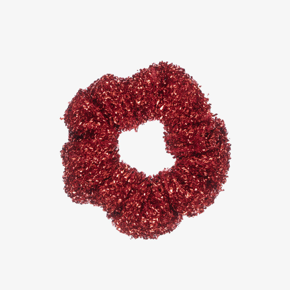NAME IT-Girls Shimmering Metallic Red Hair Scrunchie | Childrensalon