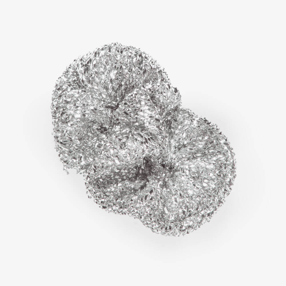 NAME IT-Girls Shimmering Metallic Silver Hair Scrunchie | Childrensalon