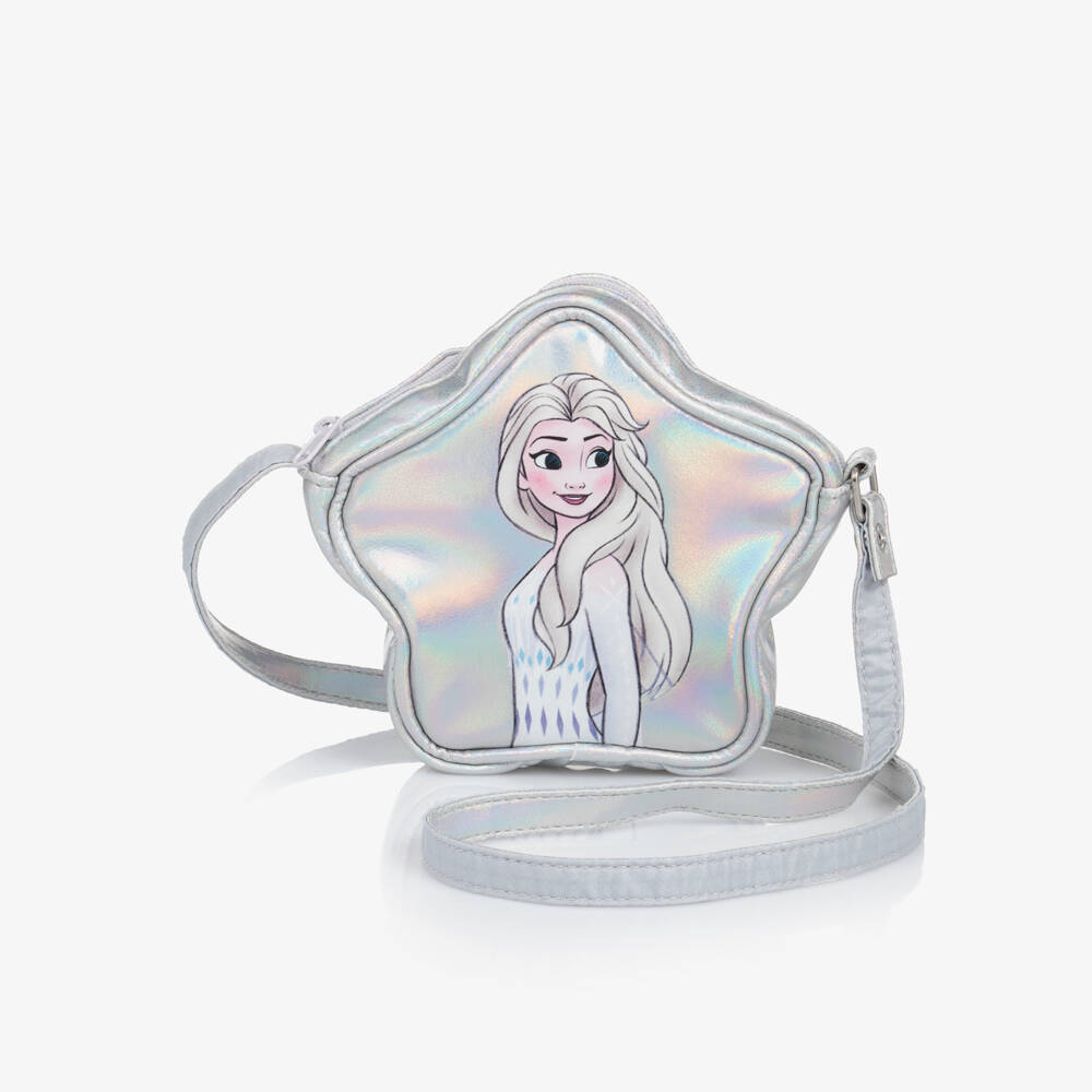NAME IT-Girls Silver Frozen Bag with Elsa Print (15cm) | Childrensalon