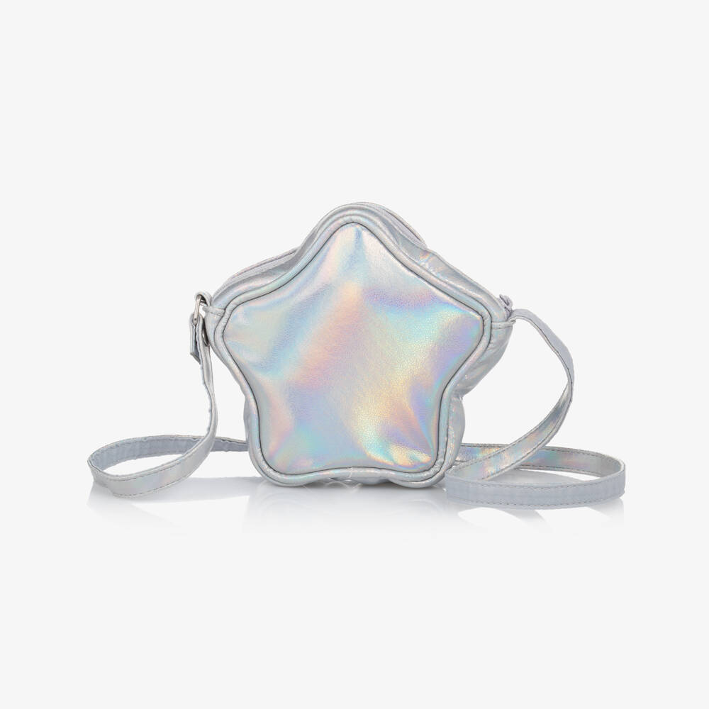 NAME IT-Girls Silver Frozen Bag with Elsa Print (15cm) | Childrensalon