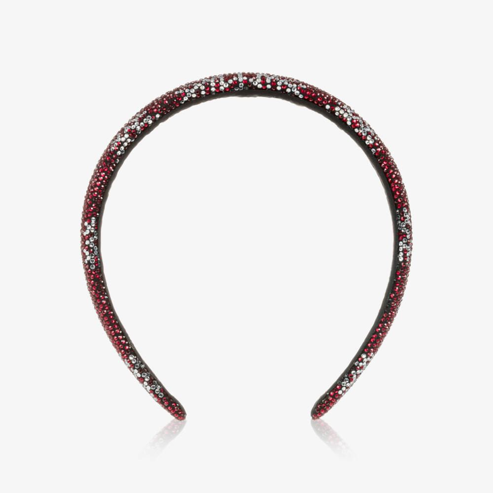 NAME IT-Girls Sparkly Burgundy & Silver Snowflake Hairband | Childrensalon