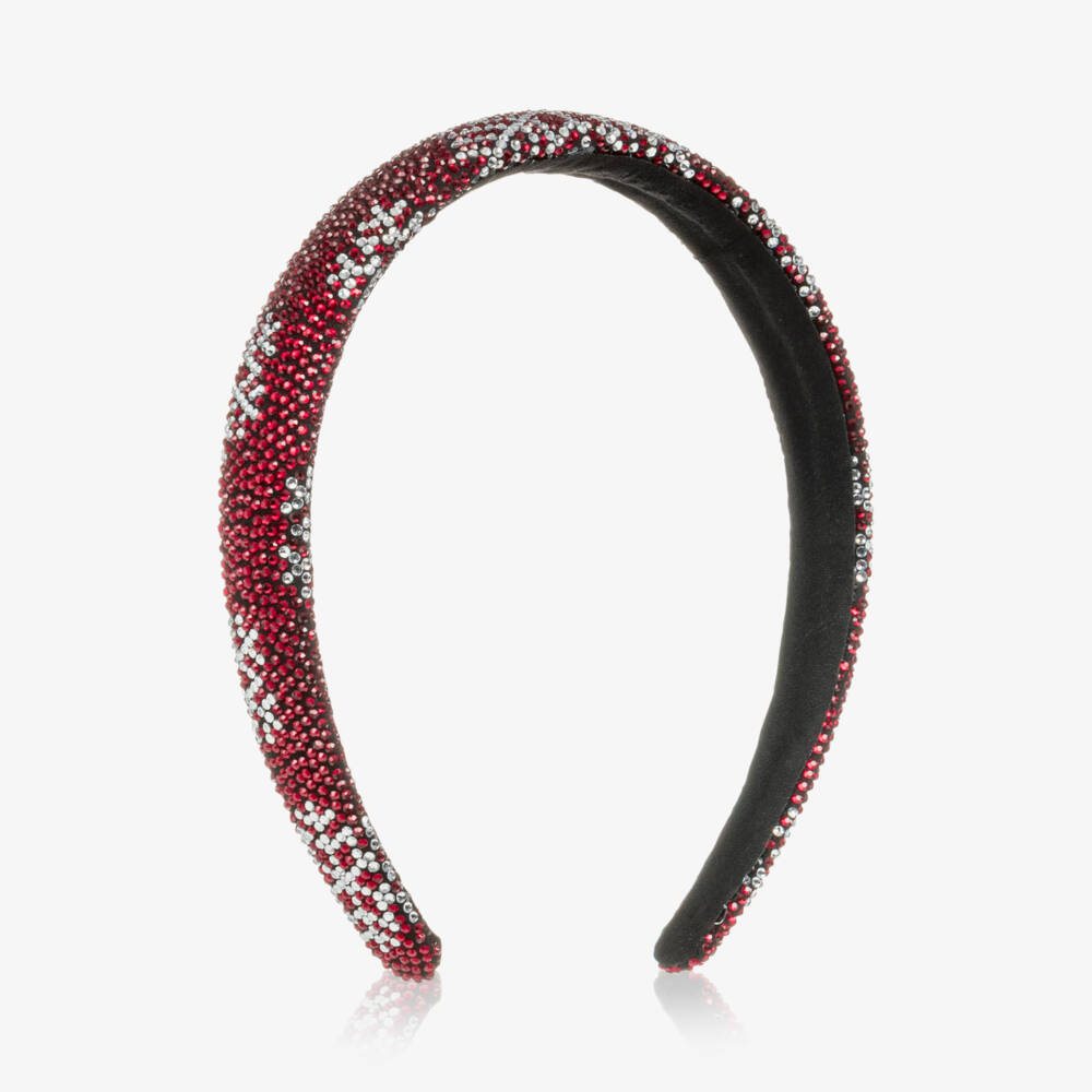 NAME IT-Girls Sparkly Burgundy & Silver Snowflake Hairband | Childrensalon