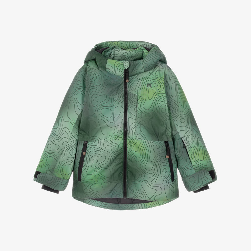 NAME IT-Jungle Green Technical Ski Jacket | Childrensalon