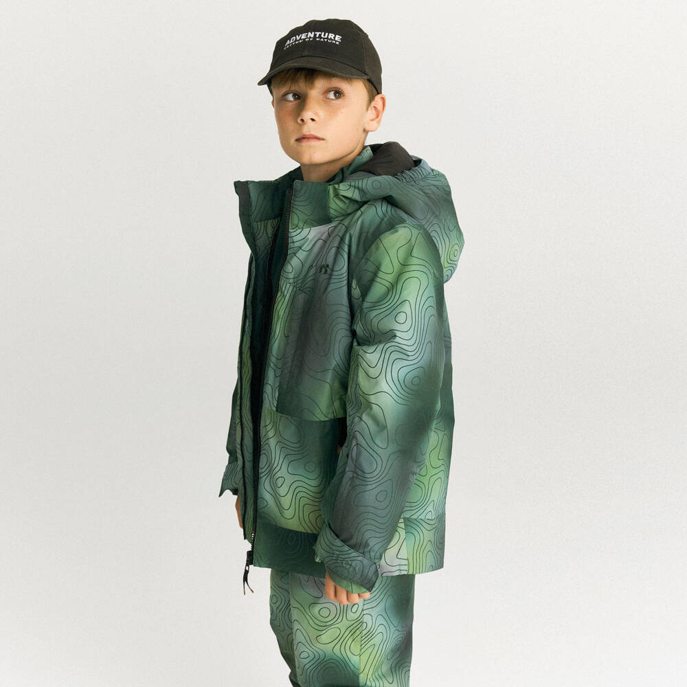NAME IT-Jungle Green Technical Ski Jacket | Childrensalon