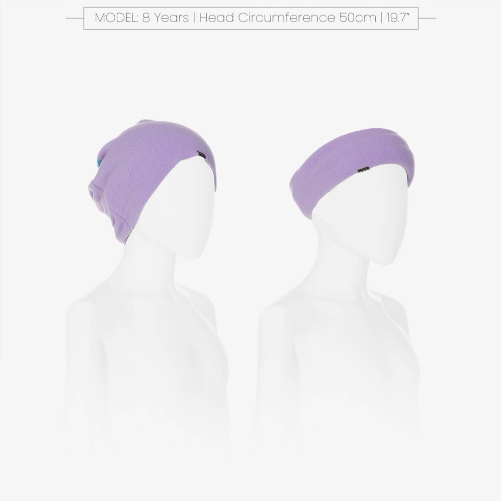 NAME IT-Lilac Fleece & Pink Jersey Multipurpose Snood | Childrensalon