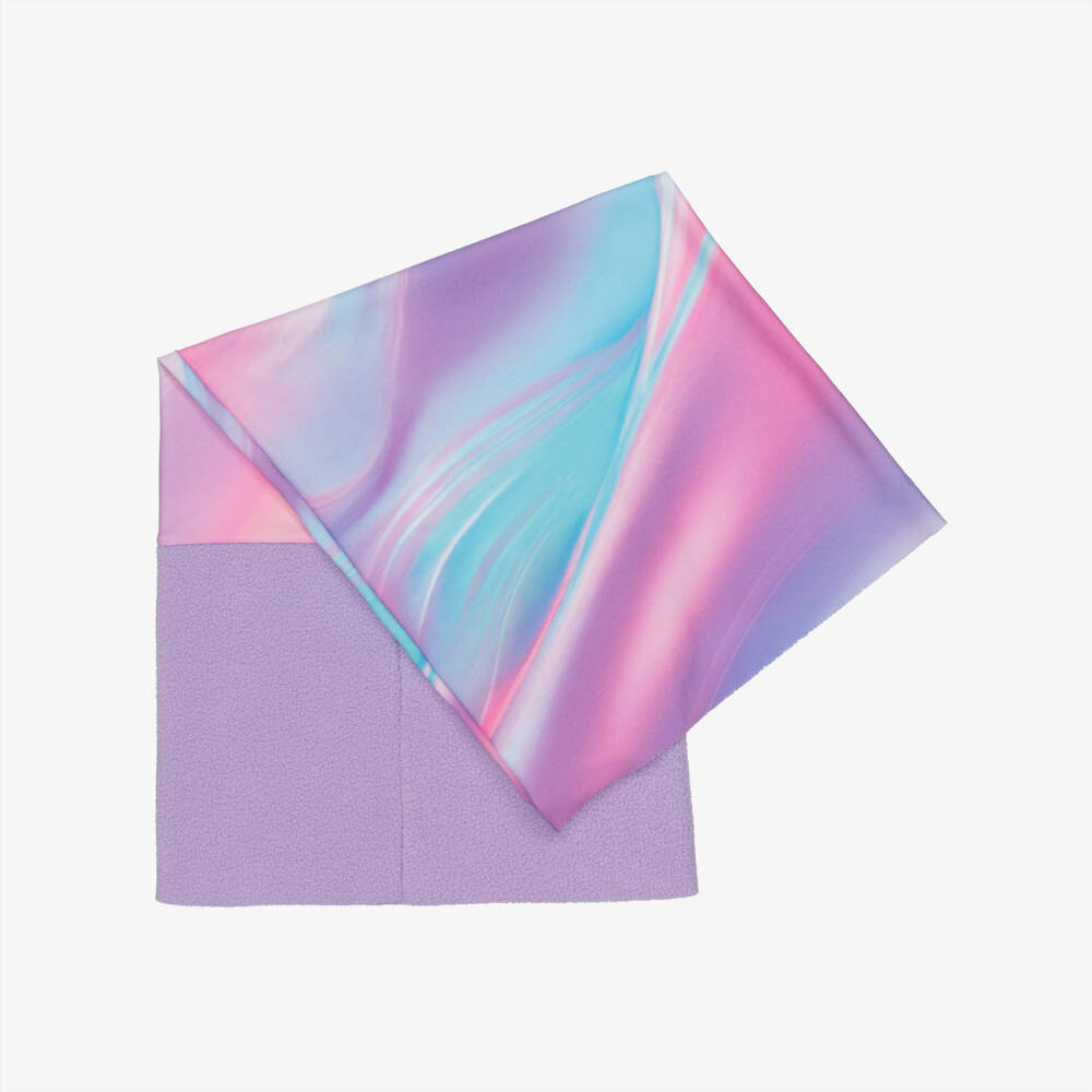 NAME IT-Lilac Fleece & Pink Jersey Multipurpose Snood | Childrensalon